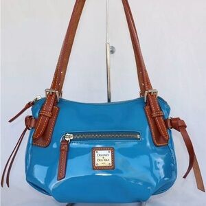 Dooney & Bourke D&B Sky Blue Patent Leather Handbag